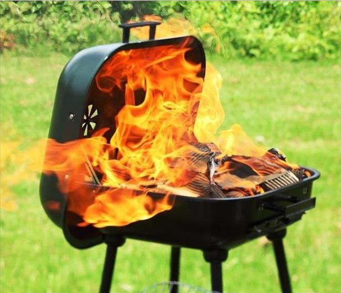 Large Grill Fire